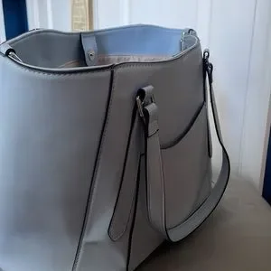 Nine West Bags Nine West Large Tote Bag Baby Blue Poshmark